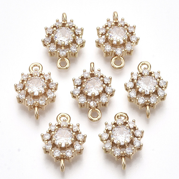 PandaHall Transparent Glass Links connectors, with Golden Tone Brass Findings and Clear Rhinestone, Faceted, Flower, Clear, 16x11x5mm, Hole...
PandaHall Transparent Glass Links connectors, with Golden Tone Brass Findings and Clear Rhinestone, Faceted, Flower, Clear, 16x11x5mm, Hole...