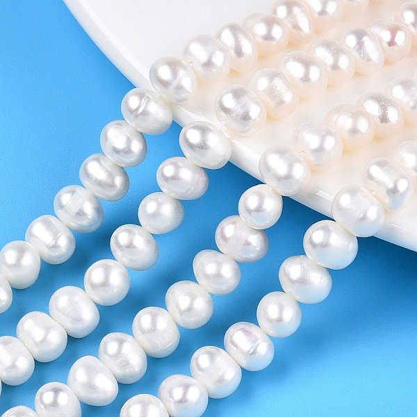 PandaHall Natural Cultured Freshwater Pearl Beads Strands, Potato, Creamy White, 5.5~6.5mm, Hole: 0.6mm, about 29~31pcs/strand, 7.09~7.48...
PandaHall Natural Cultured Freshwater Pearl Beads Strands, Potato, Creamy White, 5.5~6.5mm, Hole: 0.6mm, about 29~31pcs/strand, 7.09~7.48...