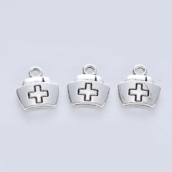 PandaHall Tibetan Style Alloy Pendants, Cadmium Free & Lead Free, Nurse Cap, Antique Silver, 13x12x3mm, Hole: 1.8mm Alloy Medical Theme
PandaHall Tibetan Style Alloy Pendants, Cadmium Free & Lead Free, Nurse Cap, Antique Silver, 13x12x3mm, Hole: 1.8mm Alloy Medical Theme