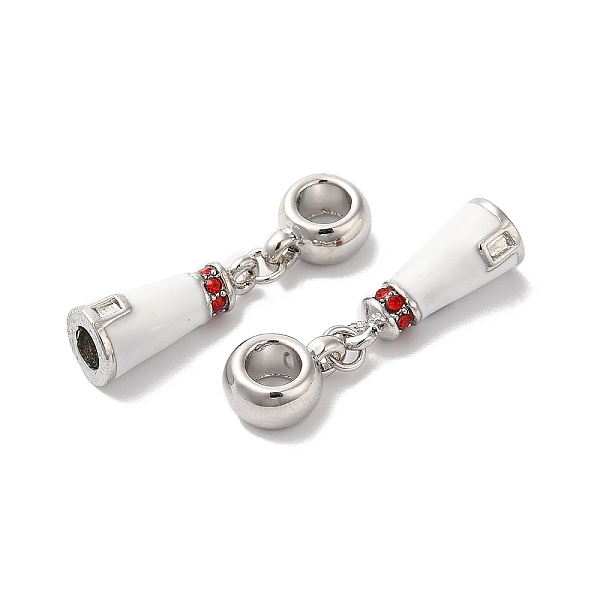PandaHall Rack Plating Alloy White Enamel European Dangle Charms, with Light Siam Rhinestone, Large Hole Charm, Lighthouse, Platinum, 29mm..., Red
PandaHall Rack Plating Alloy White Enamel European Dangle Charms, with Light Siam Rhinestone, Large Hole Charm, Lighthouse, Platinum, 29mm..., Red