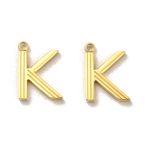 PandaHall 304 Stainless Steel Pendants, Letter K Charms, Real 14K Gold Plated, 16.5x12x1.5mm, Hole: 1.6mm 304 Stainless Steel Letter K
PandaHall 304 Stainless Steel Pendants, Letter K Charms, Real 14K Gold Plated, 16.5x12x1.5mm, Hole: 1.6mm 304 Stainless Steel Letter K