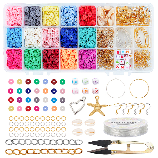 PandaHall DIY Jewelry Set Makings, with Alloy Pendants, Brass Earring Hooks & Hoop Earrings Findings, Cowrie Shell/Polymer Clay/Acrylic..., Multicolor
PandaHall DIY Jewelry Set Makings, with Alloy Pendants, Brass Earring Hooks & Hoop Earrings Findings, Cowrie Shell/Polymer Clay/Acrylic..., Multicolor
