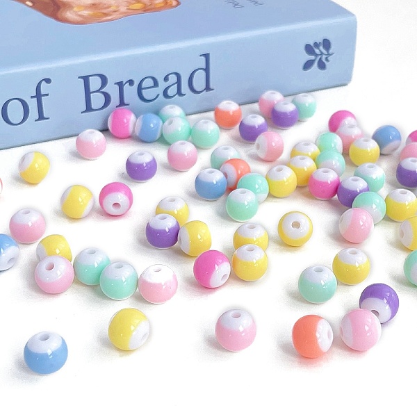 PandaHall Opaque Acrylic Beads, Two Tone, Round, Mixed Color, 12mm, Hole: 3mm Acrylic Round Multicolor
PandaHall Opaque Acrylic Beads, Two Tone, Round, Mixed Color, 12mm, Hole: 3mm Acrylic Round Multicolor