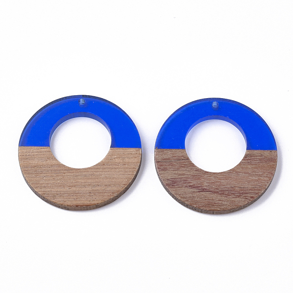 PandaHall Resin & Walnut Wood Pendants, Ring, Blue, 38x3.5mm, Hole: 2mm Resin+Wood Ring Blue
PandaHall Resin & Walnut Wood Pendants, Ring, Blue, 38x3.5mm, Hole: 2mm Resin+Wood Ring Blue
