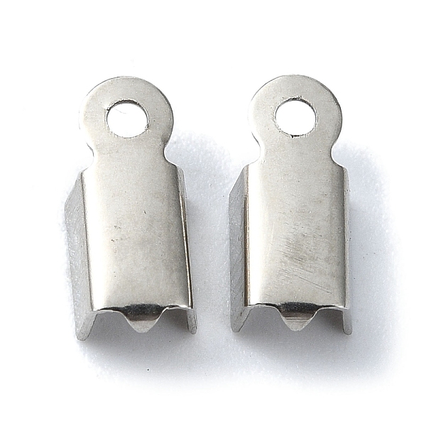 PandaHall 201 Stainless Steel Ribbon Crimp Ends, Rectangle, Stainless Steel Color, 9.5x4.5x3mm, Hole: 1.4mm 201 Stainless Steel
PandaHall 201 Stainless Steel Ribbon Crimp Ends, Rectangle, Stainless Steel Color, 9.5x4.5x3mm, Hole: 1.4mm 201 Stainless Steel