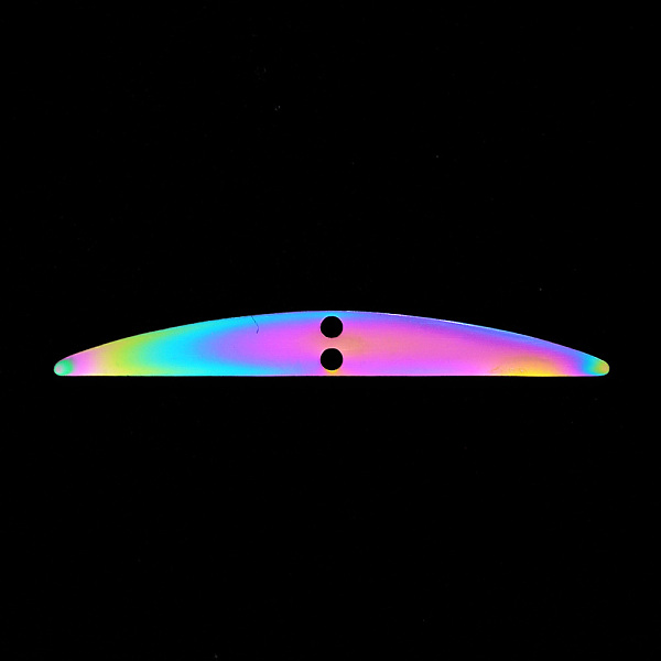 PandaHall 201 Stainless Steel Links, For Earring Making, Moon, Laser Cut, Rainbow Color, 18 Gauge, 5x43x1mm, Hole: 1.5mm 201 Stainless Steel...
PandaHall 201 Stainless Steel Links, For Earring Making, Moon, Laser Cut, Rainbow Color, 18 Gauge, 5x43x1mm, Hole: 1.5mm 201 Stainless Steel...