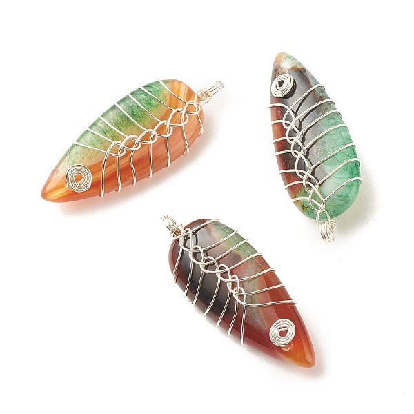 PandaHall Natural Brazilian Agate Pendants, with Platinum Tone Eco-Friendly Copper Wire Wrapped, Dyed & Heated, Teardrop, Green...
PandaHall Natural Brazilian Agate Pendants, with Platinum Tone Eco-Friendly Copper Wire Wrapped, Dyed & Heated, Teardrop, Green...