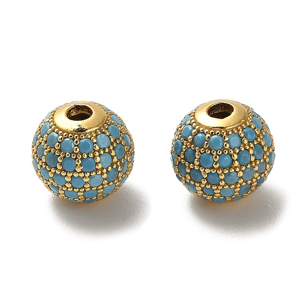 PandaHall 925 Sterling Silver Micro Pave Cubic Zirconia Beads, Round, Real 18K Gold Plated, Sky Blue, 10x9mm, Hole: 2.2mm Sterling...
PandaHall 925 Sterling Silver Micro Pave Cubic Zirconia Beads, Round, Real 18K Gold Plated, Sky Blue, 10x9mm, Hole: 2.2mm Sterling...