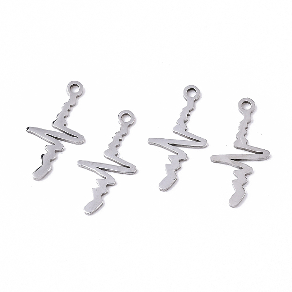 PandaHall 201 Stainless Steel Links Connectors, Laser Cut, Heartbeat, Stainless Steel Color, 18x9x1mm, Hole: 1.4mm 201 Stainless Steel...
PandaHall 201 Stainless Steel Links Connectors, Laser Cut, Heartbeat, Stainless Steel Color, 18x9x1mm, Hole: 1.4mm 201 Stainless Steel...