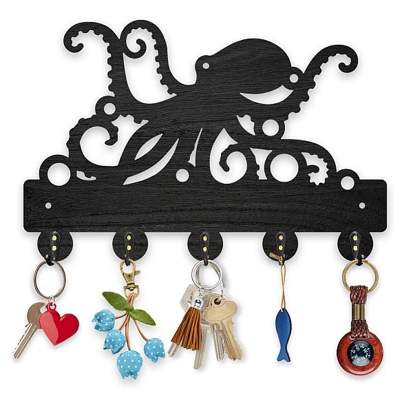 PandaHall Octopus Coat Hooks Wall Mount Octopus Tentacles Wood Key Holder for Wall 11.8×7.9inch Black Ocean Sealife Wall Art Decor Key Hooks...
PandaHall Octopus Coat Hooks Wall Mount Octopus Tentacles Wood Key Holder for Wall 11.8×7.9inch Black Ocean Sealife Wall Art Decor Key Hooks...
