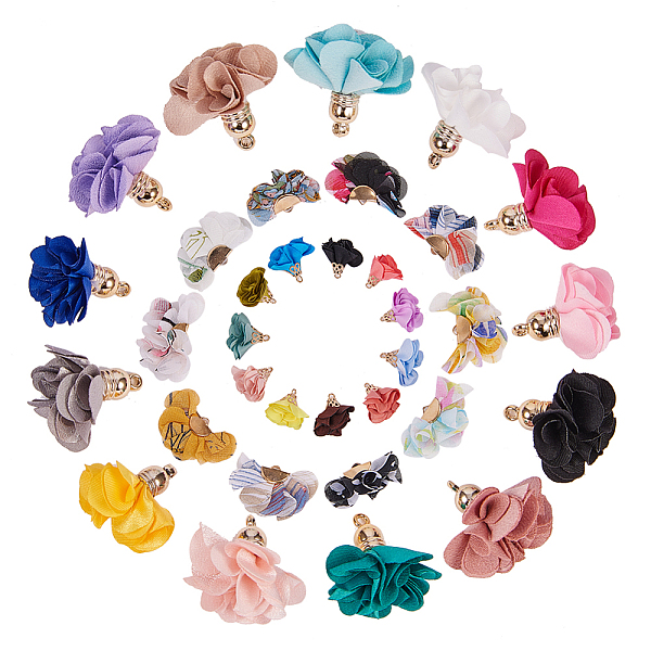 PandaHall SUNNYCLUE 60pcs 3 Style 3D Cloth Flower Charms Pendants Fabric Floral Petal Tassel with Metal Caps Key Chain for Jewelry Making..., Multicolor
PandaHall SUNNYCLUE 60pcs 3 Style 3D Cloth Flower Charms Pendants Fabric Floral Petal Tassel with Metal Caps Key Chain for Jewelry Making..., Multicolor