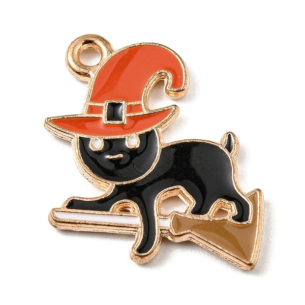 PandaHall Alloy Enamel Pendants, Halloween Theme, Light Gold, Cat Shape, 18x17x1.5mm, Hole: 1.4mm Alloy+Enamel Cat Shape Black
PandaHall Alloy Enamel Pendants, Halloween Theme, Light Gold, Cat Shape, 18x17x1.5mm, Hole: 1.4mm Alloy+Enamel Cat Shape Black