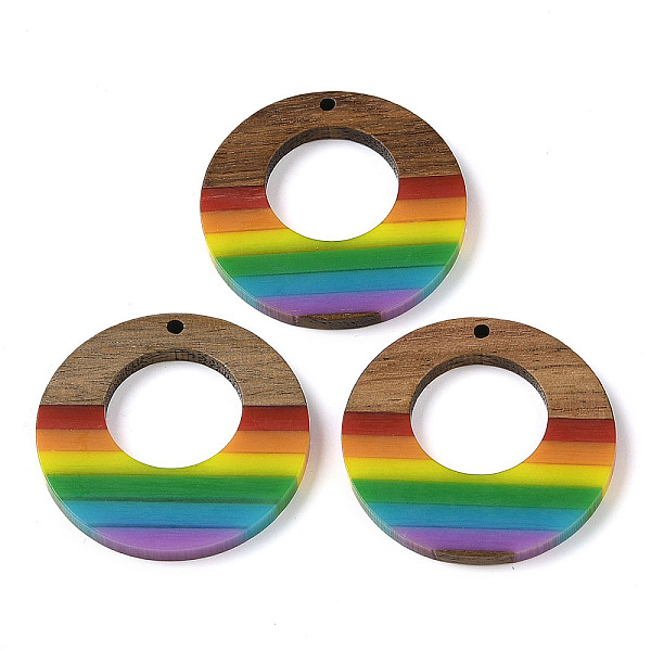 PandaHall Resin & Wood Pendants, Flat Round, Colorful, 38x3.5mm, Hole: 2mm Wood Flat Round
PandaHall Resin & Wood Pendants, Flat Round, Colorful, 38x3.5mm, Hole: 2mm Wood Flat Round