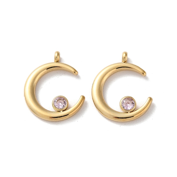 PandaHall 304 Stainless Steel Pendants, with Rhinestone, Real 14K Gold Plated, Double Horn/Crescent Moon Charm, Light Rose, 18x14x2mm, Hole..., Pink
PandaHall 304 Stainless Steel Pendants, with Rhinestone, Real 14K Gold Plated, Double Horn/Crescent Moon Charm, Light Rose, 18x14x2mm, Hole..., Pink