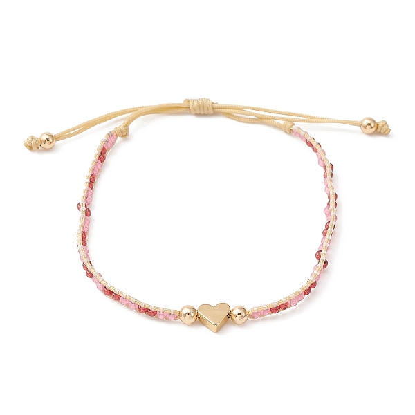 PandaHall Adjustable Braided Bracelet, Brass & Glass & TOHO Round Seed Beaded Bracelets, for Women, Heart, Inner Diameter: 1-3/4~3 inch...
PandaHall Adjustable Braided Bracelet, Brass & Glass & TOHO Round Seed Beaded Bracelets, for Women, Heart, Inner Diameter: 1-3/4~3 inch...