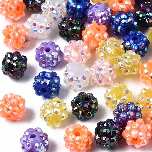 PandaHall Chunky Resin Rhinestone Bubblegum Ball Beads, Round, Mixed Color, 10x8mm, Hole: 1.5mm Resin+Rhinestone Round Multicolor
PandaHall Chunky Resin Rhinestone Bubblegum Ball Beads, Round, Mixed Color, 10x8mm, Hole: 1.5mm Resin+Rhinestone Round Multicolor