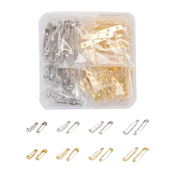 PandaHall Iron Pin Brooch Back Bar Findings, Platinum & Golden, 8.2x8.2x2.7cm, 100pcs/box Iron
PandaHall Iron Pin Brooch Back Bar Findings, Platinum & Golden, 8.2x8.2x2.7cm, 100pcs/box Iron