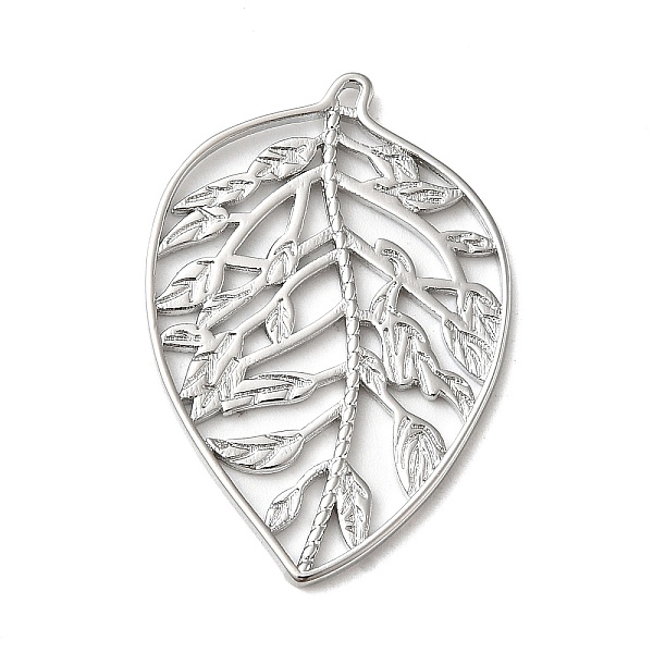 PandaHall Brass Pendants, Leaf, Real Platinum Plated, 32x22x1mm, Hole: 1mm Brass Leaf
PandaHall Brass Pendants, Leaf, Real Platinum Plated, 32x22x1mm, Hole: 1mm Brass Leaf