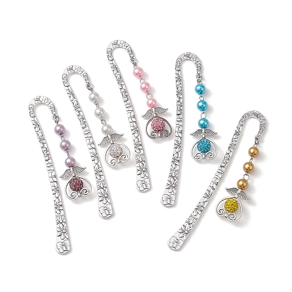 PandaHall 5Pcs 5 Styles Tibetan Style Alloy Bookmarks, Angel Glass Pearl Pendant Bookmarks, Mixed Color, 123x21x2.5mm, 1pc/style Alloy Angel..., Multicolor
PandaHall 5Pcs 5 Styles Tibetan Style Alloy Bookmarks, Angel Glass Pearl Pendant Bookmarks, Mixed Color, 123x21x2.5mm, 1pc/style Alloy Angel..., Multicolor