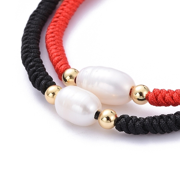 PandaHall Adjustable Nylon Threads Braided Bead Bracelets Sets, with Natural Cultured Freshwater Pearl and Golden Plated Round Brass Beads..., Multicolor
PandaHall Adjustable Nylon Threads Braided Bead Bracelets Sets, with Natural Cultured Freshwater Pearl and Golden Plated Round Brass Beads..., Multicolor