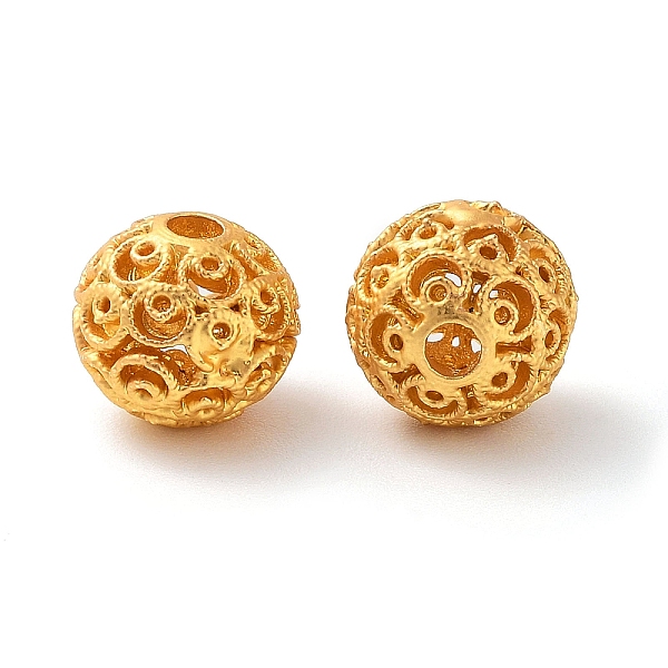 PandaHall Alloy Hollow Beads, Round, Matte Gold Color, 8.5mm, Hole: 1.8mm Alloy Round
PandaHall Alloy Hollow Beads, Round, Matte Gold Color, 8.5mm, Hole: 1.8mm Alloy Round