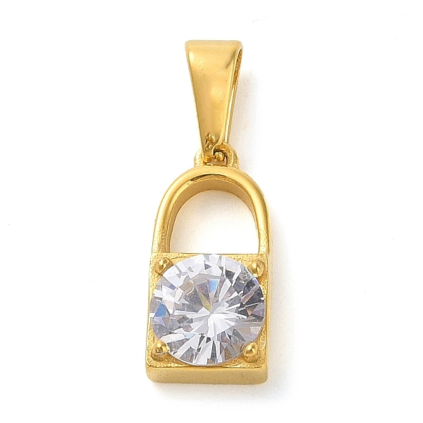 PandaHall 304 Stainless Steel Pendants Cubic Zirconia, Lock, 18x8.5x5mm, Hole: 7.8x3.2mm Stainless Steel+Cubic Zirconia Lock Clear
PandaHall 304 Stainless Steel Pendants Cubic Zirconia, Lock, 18x8.5x5mm, Hole: 7.8x3.2mm Stainless Steel+Cubic Zirconia Lock Clear