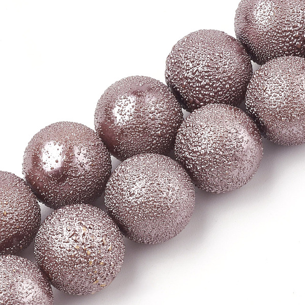 PandaHall Electroplate Shell Pearl Beads Strands, Textured, Round, Rosy Brown, 14~15.5mm, Hole: 1mm, about 27~30pcs/strand, 16.5 inch Shell...
PandaHall Electroplate Shell Pearl Beads Strands, Textured, Round, Rosy Brown, 14~15.5mm, Hole: 1mm, about 27~30pcs/strand, 16.5 inch Shell...