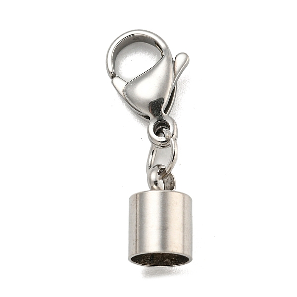 PandaHall 304 Stainless Steel Cord Ends, with Lobster Claw Clasps, Stainless Steel Color, 28mm, Inner Diameter: 6mm 304 Stainless Steel
PandaHall 304 Stainless Steel Cord Ends, with Lobster Claw Clasps, Stainless Steel Color, 28mm, Inner Diameter: 6mm 304 Stainless Steel