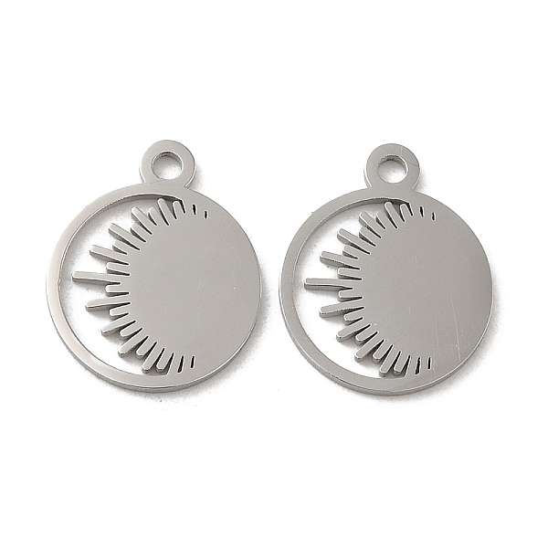 PandaHall 304 Stainless Steel Charms, Laser Cut, Flat Round with Sun Charm, Stainless Steel Color, 14.5x12x1mm, Hole: 1.5mm 304 Stainless...
PandaHall 304 Stainless Steel Charms, Laser Cut, Flat Round with Sun Charm, Stainless Steel Color, 14.5x12x1mm, Hole: 1.5mm 304 Stainless...