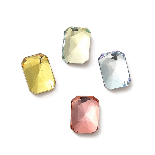 PandaHall Glass Rhinestone Cabochons, Point Back & Back Plated, Faceted, Rectangle, Mixed Color, 8x5.5x2.5mm Glass Rhinestone Rectangle..., Multicolor
PandaHall Glass Rhinestone Cabochons, Point Back & Back Plated, Faceted, Rectangle, Mixed Color, 8x5.5x2.5mm Glass Rhinestone Rectangle..., Multicolor