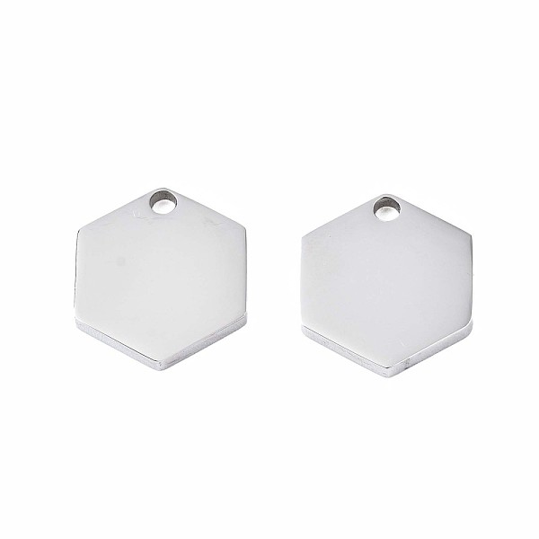 PandaHall 201 Stainless Steel Pendants, Hexagon, Stainless Steel Color, 16x14x2mm, Hole: 2mm 201 Stainless Steel Hexagon
PandaHall 201 Stainless Steel Pendants, Hexagon, Stainless Steel Color, 16x14x2mm, Hole: 2mm 201 Stainless Steel Hexagon