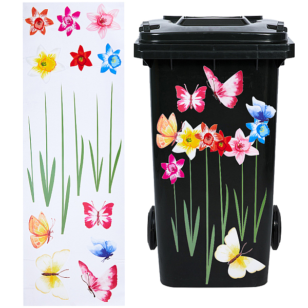 PandaHall PVC Self Adhesive Wall Decorative Stickers, Flower Butterfly Waterproof Wall Decals for Wall Decorations, Colorful, 700x250x0.2mm...
PandaHall PVC Self Adhesive Wall Decorative Stickers, Flower Butterfly Waterproof Wall Decals for Wall Decorations, Colorful, 700x250x0.2mm...
