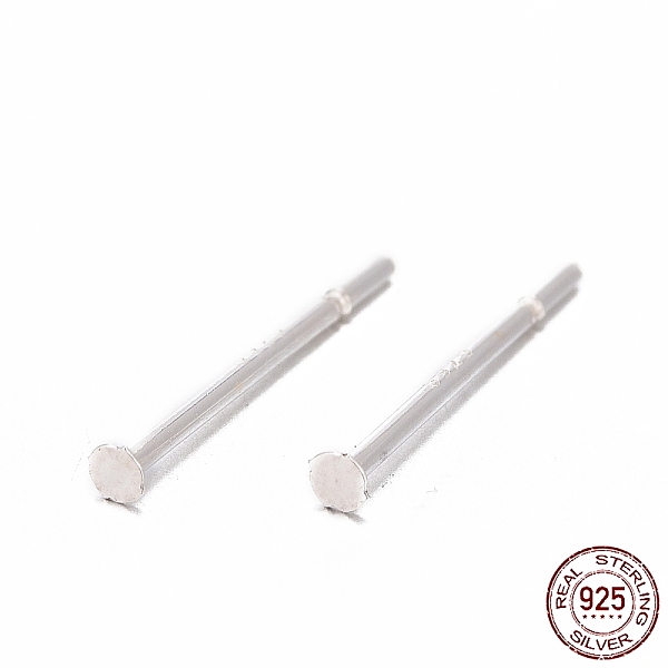 PandaHall 925 Sterling Silver Flat Pad Stud Earring Findings, with 925 Stamp, Silver, 12x0.7mm, Pin: 0.7mm Sterling Silver Silver
PandaHall 925 Sterling Silver Flat Pad Stud Earring Findings, with 925 Stamp, Silver, 12x0.7mm, Pin: 0.7mm Sterling Silver Silver