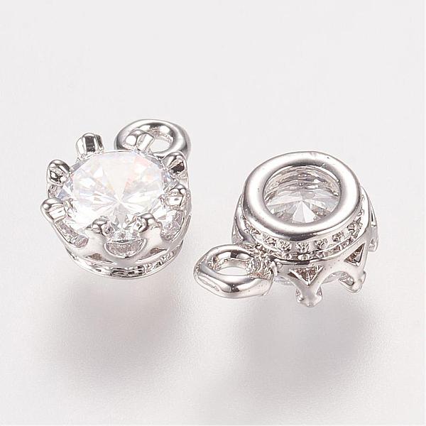PandaHall Brass Rhinestone Charms, Flat Round, Platinum, 8.5x5.5x4mm, Hole: 0.5mm Brass+Rhinestone Flat Round Clear
PandaHall Brass Rhinestone Charms, Flat Round, Platinum, 8.5x5.5x4mm, Hole: 0.5mm Brass+Rhinestone Flat Round Clear