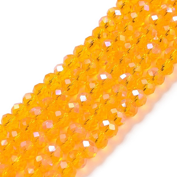 PandaHall Electroplate Glass Beads Strands, Half Rainbow Plated, Faceted, Rondelle, Gold, 3x2mm, Hole: 0.8mm, about 145~150pcs/strand...
PandaHall Electroplate Glass Beads Strands, Half Rainbow Plated, Faceted, Rondelle, Gold, 3x2mm, Hole: 0.8mm, about 145~150pcs/strand...