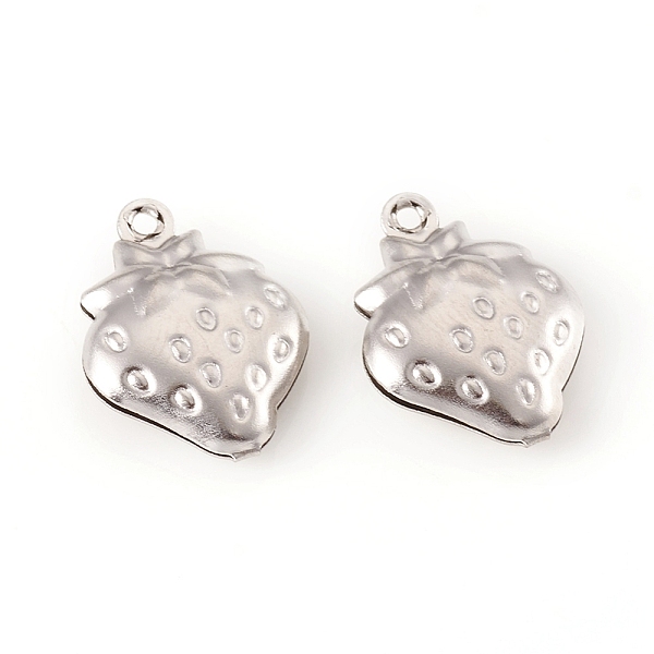 PandaHall 304 Stainless Steel Pendants, Strawberry, Stainless Steel Color, 15x11x4mm, Hole: 1mm 304 Stainless Steel Fruit
PandaHall 304 Stainless Steel Pendants, Strawberry, Stainless Steel Color, 15x11x4mm, Hole: 1mm 304 Stainless Steel Fruit
