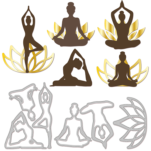 PandaHall BENECREAT 3Pcs Yoga Theme Cutting Dies Stencil, Lotus Metal Embossing Cut Stencils Craft Embossing Tools for Card DIY Scrapbooking...
PandaHall BENECREAT 3Pcs Yoga Theme Cutting Dies Stencil, Lotus Metal Embossing Cut Stencils Craft Embossing Tools for Card DIY Scrapbooking...