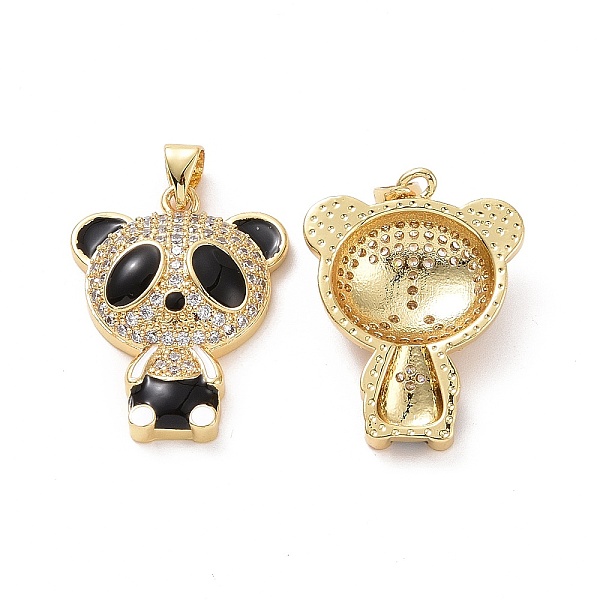 PandaHall Brass Micro Pave Clear Cubic Zirconia Pendants, with Enamel, Panda Charms, Golden, Black & White, 26x20x5.5mm, Hole: 3.5x4mm...
PandaHall Brass Micro Pave Clear Cubic Zirconia Pendants, with Enamel, Panda Charms, Golden, Black & White, 26x20x5.5mm, Hole: 3.5x4mm...