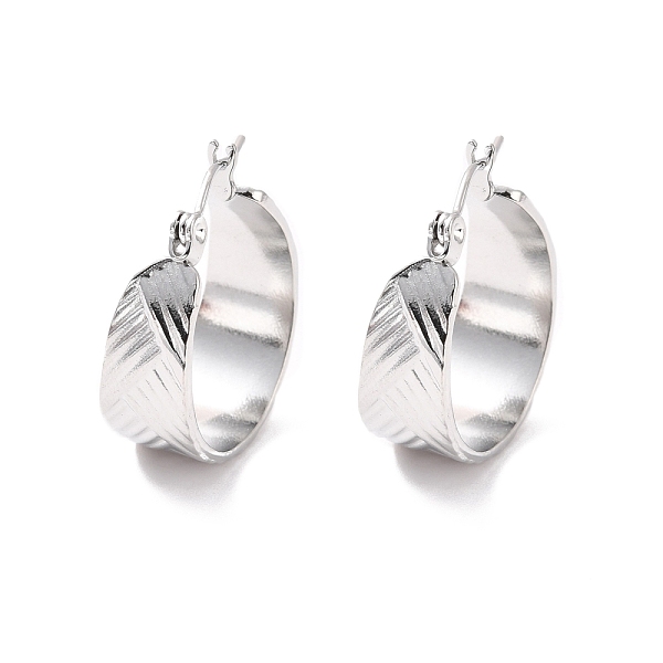 PandaHall 304 Stainless Steel Thick Hoop Earrings for Women, Stainless Steel Color, 22x19.5x8mm, Pin: 0.5mm 304 Stainless Steel Ring
PandaHall 304 Stainless Steel Thick Hoop Earrings for Women, Stainless Steel Color, 22x19.5x8mm, Pin: 0.5mm 304 Stainless Steel Ring