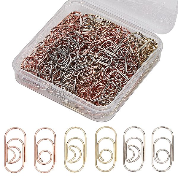PandaHall CRASPIRE 150Pcs 6 Styles Paper Clips Carbon Steel Paperclips Bookmark Clips Oval Round Moon Small Marking Clips with Plastic...
PandaHall CRASPIRE 150Pcs 6 Styles Paper Clips Carbon Steel Paperclips Bookmark Clips Oval Round Moon Small Marking Clips with Plastic...