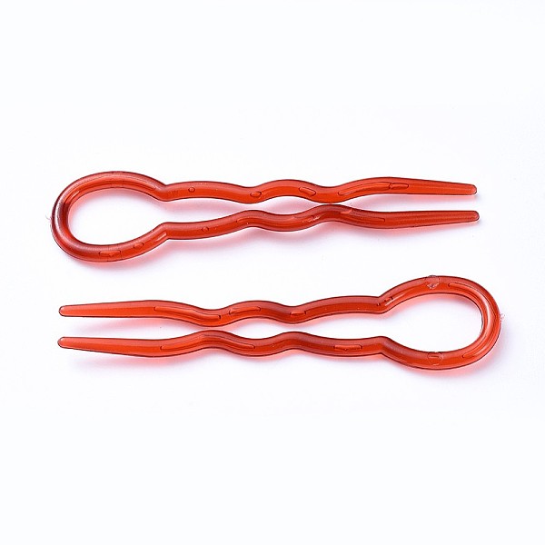 PandaHall Plastic Hair Forks Sets, with U Shape Wave Barrette, Chocolate, 90.5x21.5x3.5mm Plastic Brown
PandaHall Plastic Hair Forks Sets, with U Shape Wave Barrette, Chocolate, 90.5x21.5x3.5mm Plastic Brown