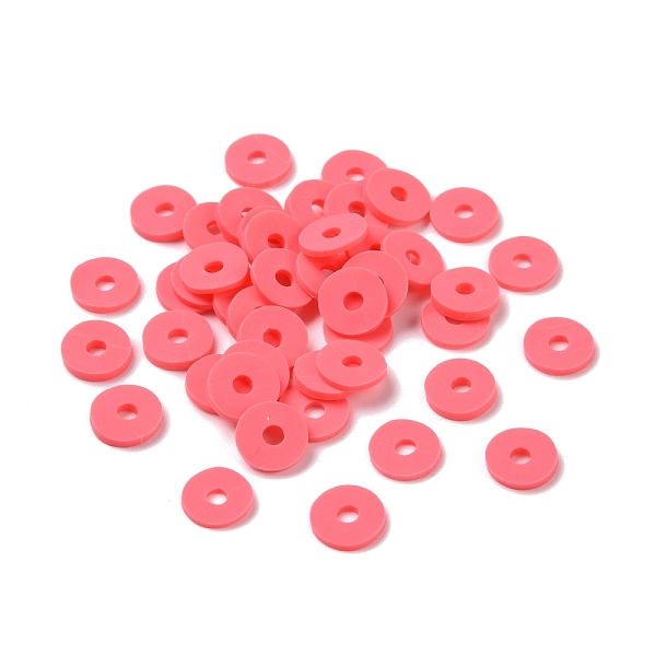 PandaHall Handmade Polymer Clay Beads, Disc/Flat Round, Heishi Beads, Salmon, 8x0.5~1mm, Hole: 2mm, about 13000pcs/1000g Polymer Clay Disc..., Red
PandaHall Handmade Polymer Clay Beads, Disc/Flat Round, Heishi Beads, Salmon, 8x0.5~1mm, Hole: 2mm, about 13000pcs/1000g Polymer Clay Disc..., Red
