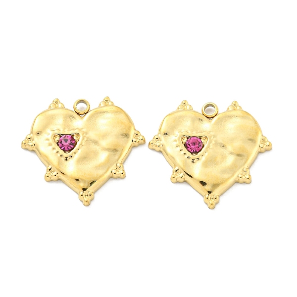 PandaHall Real 18K Gold Plated Vacuum Plating 304 Stainless Steel Pendants, with Rhinestone, Heart Charms, Rose, 16.5x17.5x2.5mm, Hole..., Pink
PandaHall Real 18K Gold Plated Vacuum Plating 304 Stainless Steel Pendants, with Rhinestone, Heart Charms, Rose, 16.5x17.5x2.5mm, Hole..., Pink