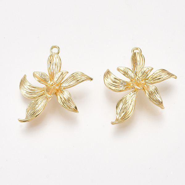PandaHall Brass Pendants, Flower, Nickel Free, Real 18K Gold Plated, 19.5x19x4mm, Hole: 1mm Brass Flower
PandaHall Brass Pendants, Flower, Nickel Free, Real 18K Gold Plated, 19.5x19x4mm, Hole: 1mm Brass Flower