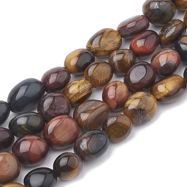 PandaHall Natural Tiger Eye Beads Strands, Oval, 8~15x8~10x4~10mm, Hole: 1mm, about 36~42pcs/strand, 15.7 inch Tiger Eye Oval
PandaHall Natural Tiger Eye Beads Strands, Oval, 8~15x8~10x4~10mm, Hole: 1mm, about 36~42pcs/strand, 15.7 inch Tiger Eye Oval