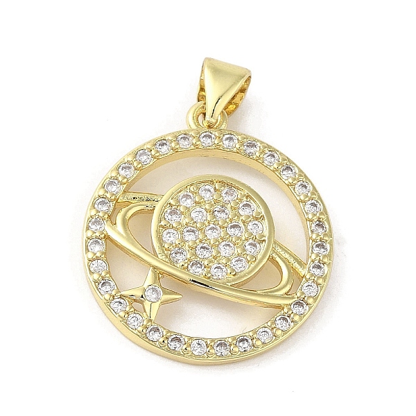 PandaHall Rack Plating Brass Micro Pave Cubic Zirconia Pendants, Planet, Long-Lasting Plated, Cadmium Free & Lead Free, Real 18K Gold Plated..., Clear
PandaHall Rack Plating Brass Micro Pave Cubic Zirconia Pendants, Planet, Long-Lasting Plated, Cadmium Free & Lead Free, Real 18K Gold Plated..., Clear