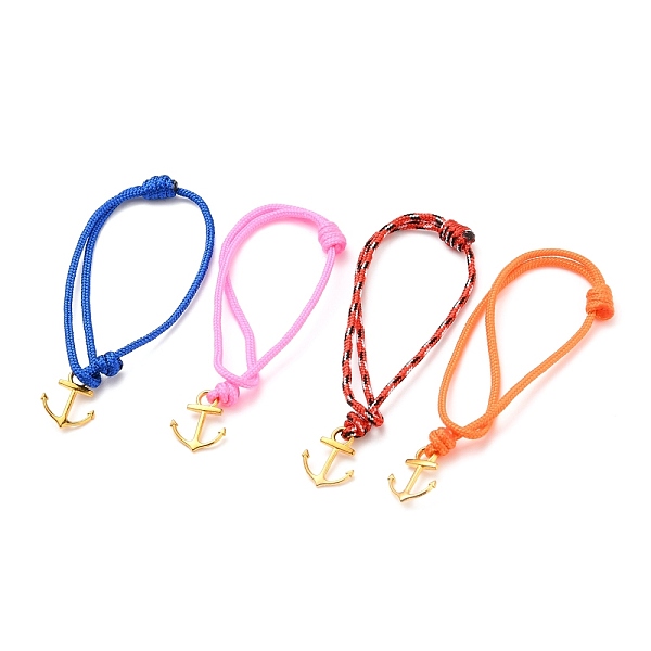 PandaHall Anchor Alloy Charm Bracelets, with Polyester & Spandex Cord, Golden, Mixed Color, 5-1/2~11 inch(14~28cm) Alloy Multicolor
PandaHall Anchor Alloy Charm Bracelets, with Polyester & Spandex Cord, Golden, Mixed Color, 5-1/2~11 inch(14~28cm) Alloy Multicolor