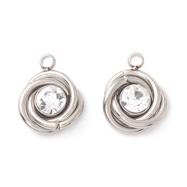 PandaHall 201 Stainless Steel Pendants, with Glass Rhinestone, Tricyclic, Stainless Steel Color, 14x11x5mm, Hole: 1.8mm Stainless..., Clear
PandaHall 201 Stainless Steel Pendants, with Glass Rhinestone, Tricyclic, Stainless Steel Color, 14x11x5mm, Hole: 1.8mm Stainless..., Clear