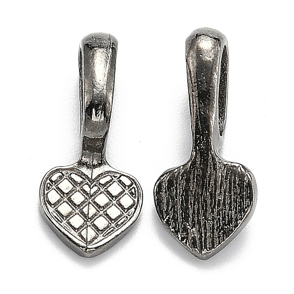 PandaHall Tibetan Style Alloy Heart Glue-on Flat Pad Pendant Bails, Cadmium Free & Nickel Free & Lead Free, Gunmetal, 21x9x7mm, Hole...
PandaHall Tibetan Style Alloy Heart Glue-on Flat Pad Pendant Bails, Cadmium Free & Nickel Free & Lead Free, Gunmetal, 21x9x7mm, Hole...