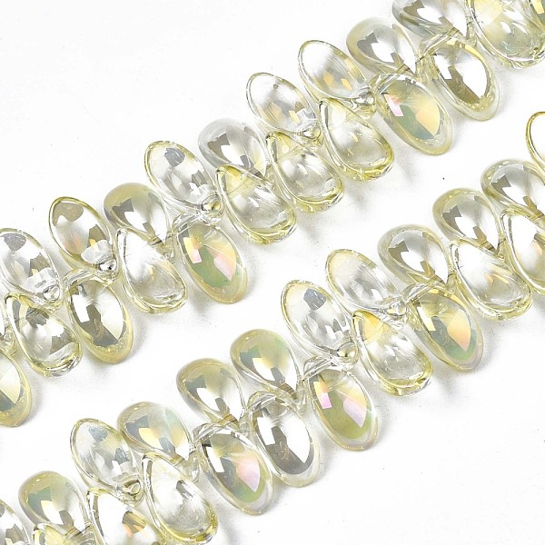 PandaHall Electroplate Glass Beads Strand, AB Color, Leaf, Light Goldenrod Yellow, 6x12.5x4.5mm, Hole: 0.9mm, about 100pcs/strand, 14.17...
PandaHall Electroplate Glass Beads Strand, AB Color, Leaf, Light Goldenrod Yellow, 6x12.5x4.5mm, Hole: 0.9mm, about 100pcs/strand, 14.17...
